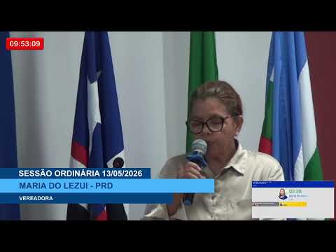  SESSÃO DIA 13/05/2026 – PRONUNCIAMENTO DA VEREADORA MARIA DO LEZUI