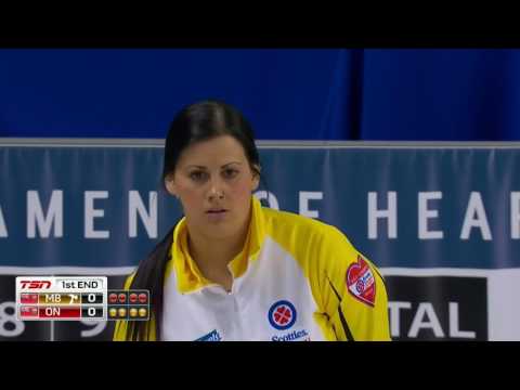 2017 Scotties Tournament of Hearts - Englot (MB) vs. Homan (ON) - Draw 16
