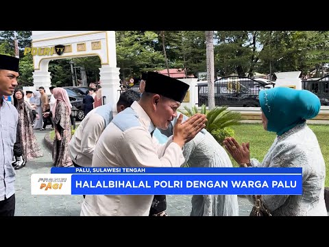 MOMEN KEBERSAMAAN, KAPOLDA SULTENG GELAR SALAT IDUL FITRI DENGAN MASYARAKAT KOTA PALU