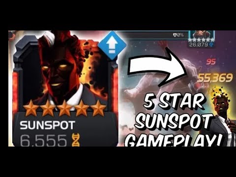 5* sunspots rank up and Act 6 gameplay marvel Contest Of Champion