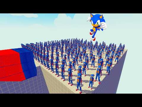 100x SONİC + 1x GIANT vs EVERY GOD l Totally Accurate Battle Simulator TABS
