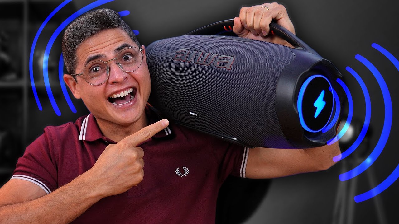 INCRÍVEL! Caixa de som AIWA BOOMBOX PLUS com 200W RMS! Unboxing e Impressões