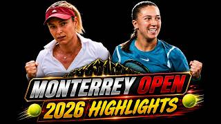 Diane Parry vs. Donna Vekic Round 1 Highlights | Monterrey Open 2026