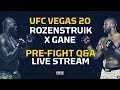 UFC Vegas 20: Rozenstruik vs. Gane Pre-Fight Q&A LIVE Stream - MMA Fighting