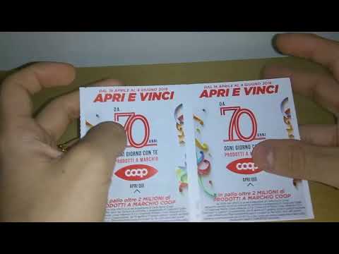 Concorso 70 anni spesa coop vinciamo buoni o prodotti?
