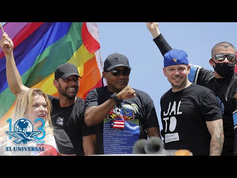 Ricky Martin, Bad Bunny y Residente marchan contra Ricardo Rosselló