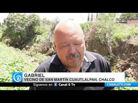 Video: Barrancas de Chalco podrían desbordarse por falta de limpieza
