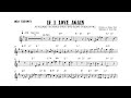 Donald Byrd - If I Love Again (Bb) Transcription