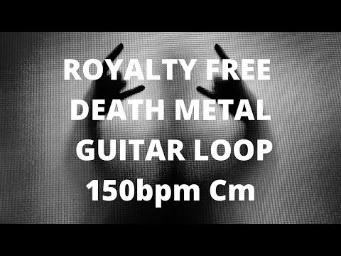 Free heavy death metal guitar sample Cm 150bpm