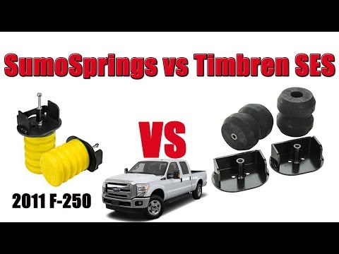 SumoSprings vs Timbren SES On A 2011 Ford F250 w/ Truck Camper