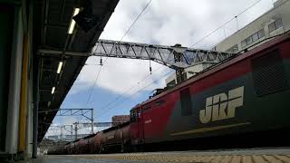 2020年9月3日 常磐線 5094レ 安中貨物 (EH500型+タキ1200型+トキ25000型) 水戸駅到着