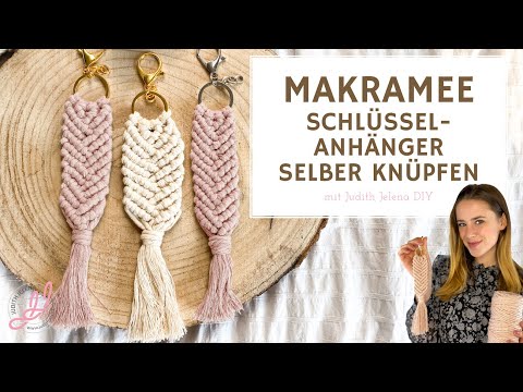 Makramee Schlüsselanhänger knüpfen | Anleitung für Anfänger | DIY | Macramee | selber machen