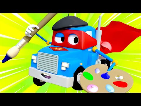 Crtići sa kamionima za djecu -  Kamion umjetnik - Super Kamion u Auto Gradu
