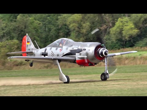 Maiden Flight & Christening of 80% Scale Focke-Wulf Fw 190 Replica | Built by Peter Hanusa