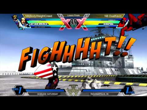 NB/DCB BodyWeightCreed vs NB Dual Kevin - LFs Godlike Saturday UMVC3 11/5/16