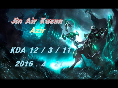 Jin Air Kuzan Azir Solo Q Replay LOL