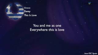 Demy - This Is Love (Greece) [Karaoke Version]