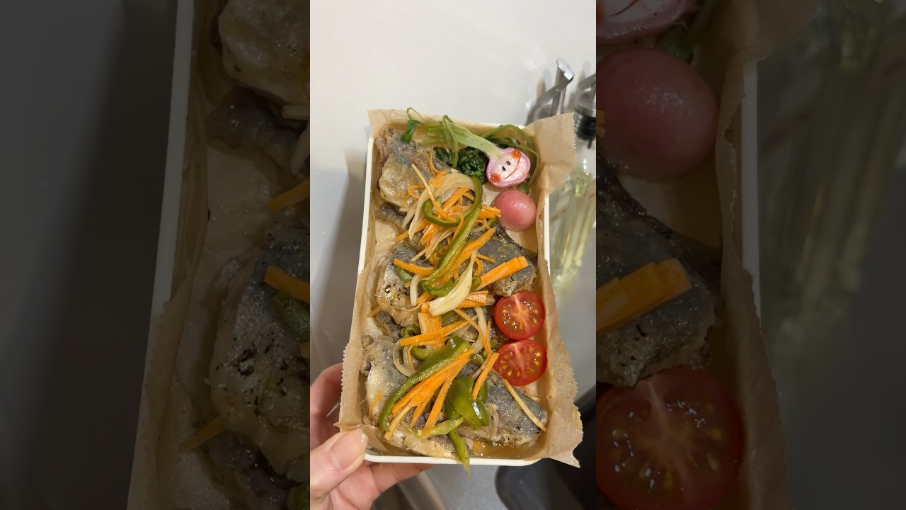【鯵の南蛮弁当】寝坊してもなんとかなる🐟 #料理 #お弁当 #shorts