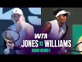 Francesca Jones vs. Venus Williams | 2026 Miami Open Round 1 | WTA Match Highlights
