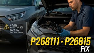 Toyota Engine Maintenance Required + P268115 P268111 | Official Toyota Fix
