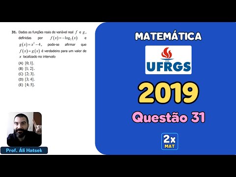 Resolução Matemática UFRGS 2019 - Questão 31 | Matemática em Dobro