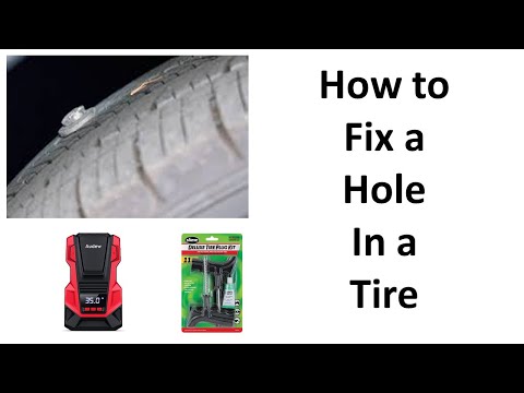 How to Fix a Hole in a Tire, or Slow Leak