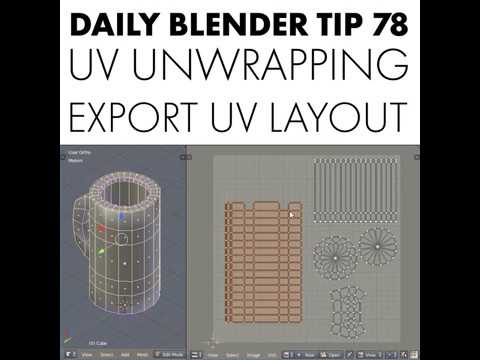 Daily Blender Tip 78 - Export UV Layout