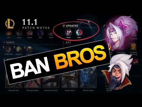 LoL 11.1 Patch Notes: Ban Bros