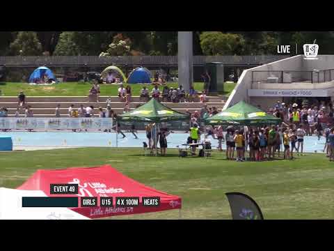 GIRLS U15 4X100M HEAT 2 - 2017 SUBWAY STATE RELAY CHAMPIONSHIPS // LAVicTV