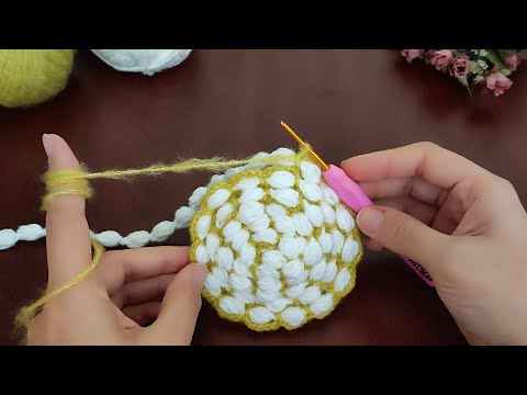 Easy Crochet Coaster| Super easy, very useful crochet beautiful  motif crochet coaster