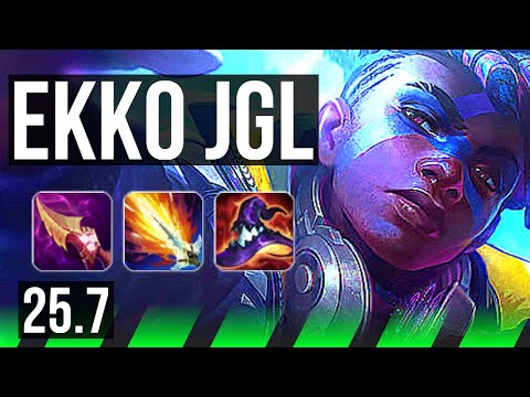 EKKO vs VOLIBEAR (JGL) | Rank 4 Ekko, 11/1/7, Legendary | EUW Challenger | 25.7