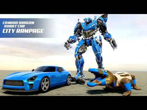 Komodo Dragon Transform Robot Car: Robot Wars City - Android  Gameplay (Full HDR)