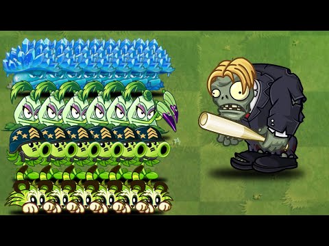 PvZ 2 Challenge - 10 Plants Max level Vs Zombie Gargimp Legal Level 10   -Who will win?