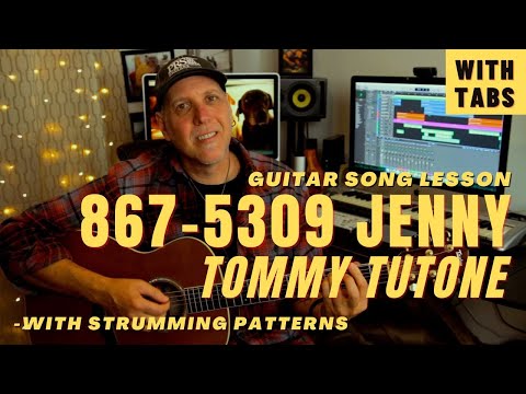 8675309 Jenny by Tommy TuTone Guitar Song Lesson with TABS & Strums