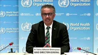 WHO head urges world not to drop guard as pandemic still growing