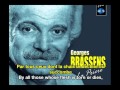 Georges Brassens La Prière The Prayer French & English Subtitles