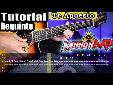 Te Apuesto - Marca MP - Requinto y Acordes | Tutorial | Como tocar en Guitarra Con TABS + PDF