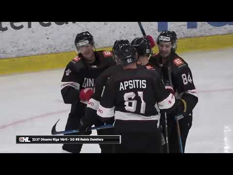 Optibet Hokeja Līga: Dinamo Rīga - DLSS/Dinaburga. Spēles labākie momenti (14.09.2022)