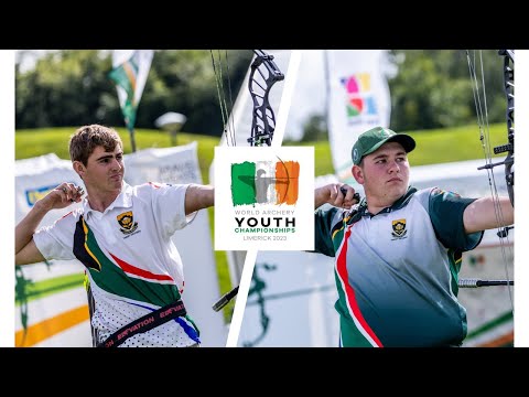 Franco de Wet v Hendre Verhoef – compound men U18 bronze | Limerick 2023 World Archery Youth Champs