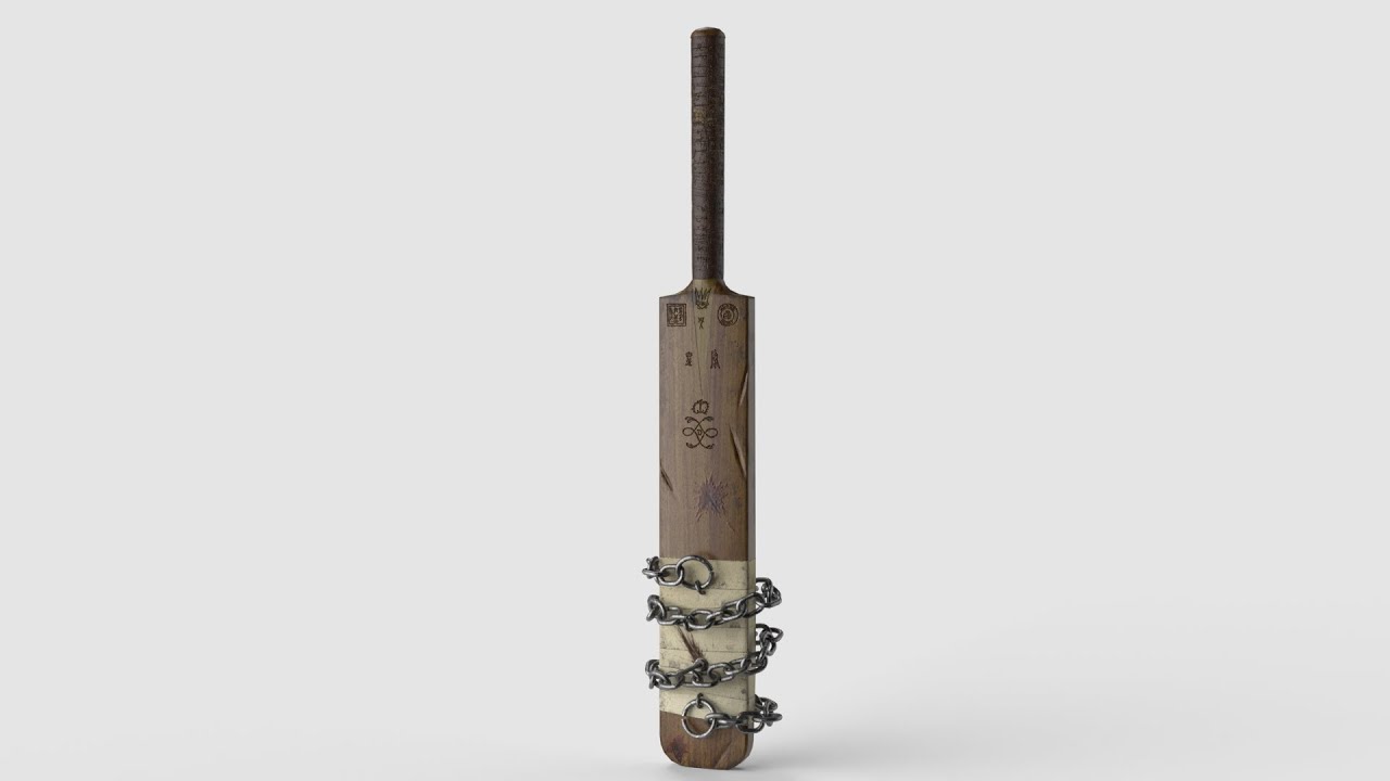 クリケットバット近接武器 3Dモデル
