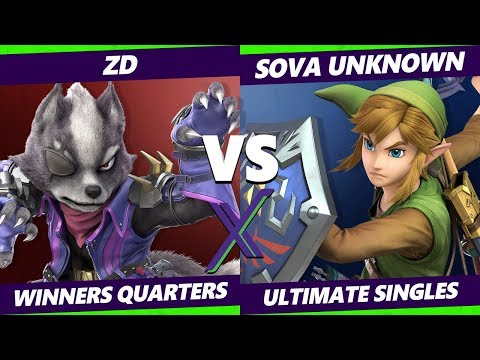S@X 341 Winners Quarters - ZD (Wolf) Vs. Sova Unknown (Link) Smash Ultimate - SSBU