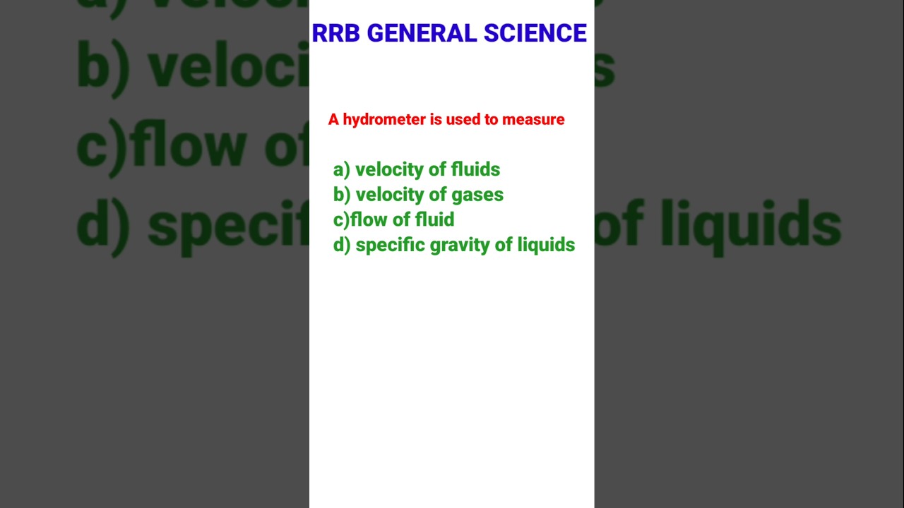 RRB JE General Science pyqs | RRB JE Science Questions| RRB General Science mcqs #rrb #rrbje classes