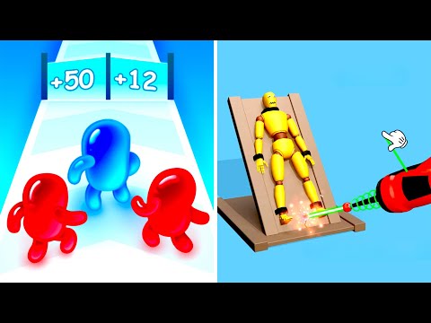 Join Blob Clash 3D vs Kick & Break The Ragdoll 🥋🪂 Max Levels Gameplay Walkthrough (Android iOS) G5JE