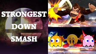 Super Smash Bros. 4 - Who has the strongest Down Smash?