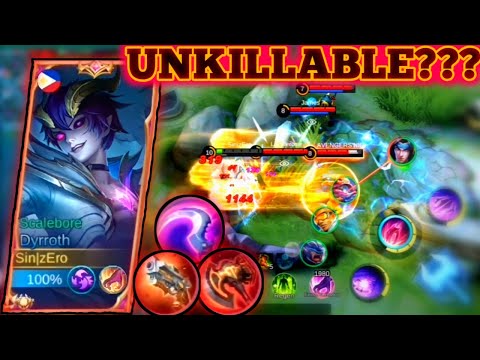 Dyrroth is unkillable? | Try this new meta build combo 2022|Broken damage build - mlbb