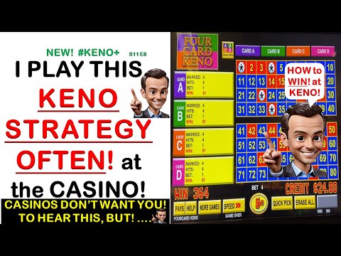 4 Card Keno Strategy! 2025! How to WIN! at Keno! #shorts #keno #casino #slot #gaming #youtubeshorts