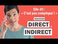 Discours DIRECT et INDIRECT en français : Leçon complète