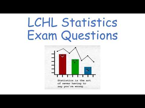 LCHL Statistics Exam Question Examples
