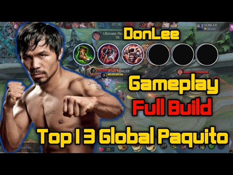 Paquito Top 13 Global By DONLEE! Full Build and Emblem