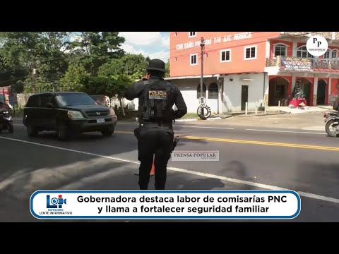 Gobernadora destaca la labor de seguridad de las comisarías de PNC en Suchitepéquez 